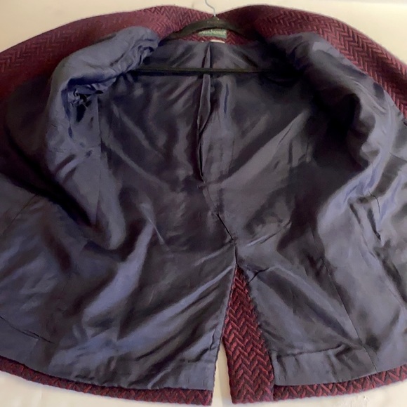 Vintage -Harve Bernard by Bernard Holtzman -Herringbone Tweed Blazer.Size Large - Picture 10 of 13